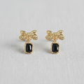 Vintage Bow Stud Earrings