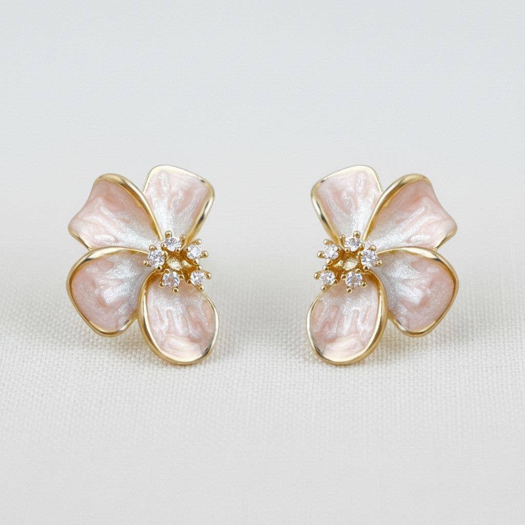 Blush Petal Earrings