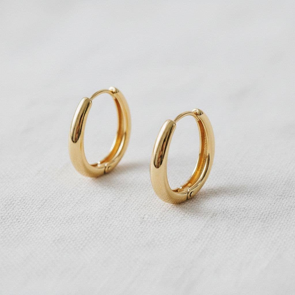 Oval Hoop Earrings