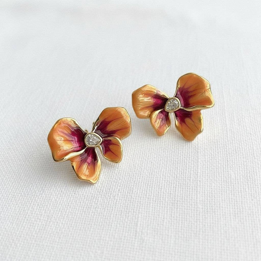 Sunset Petal Earrings