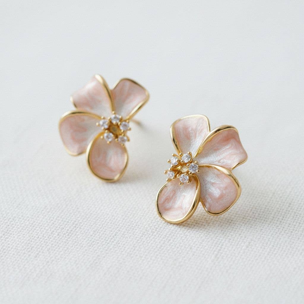 Blush Petal Earrings