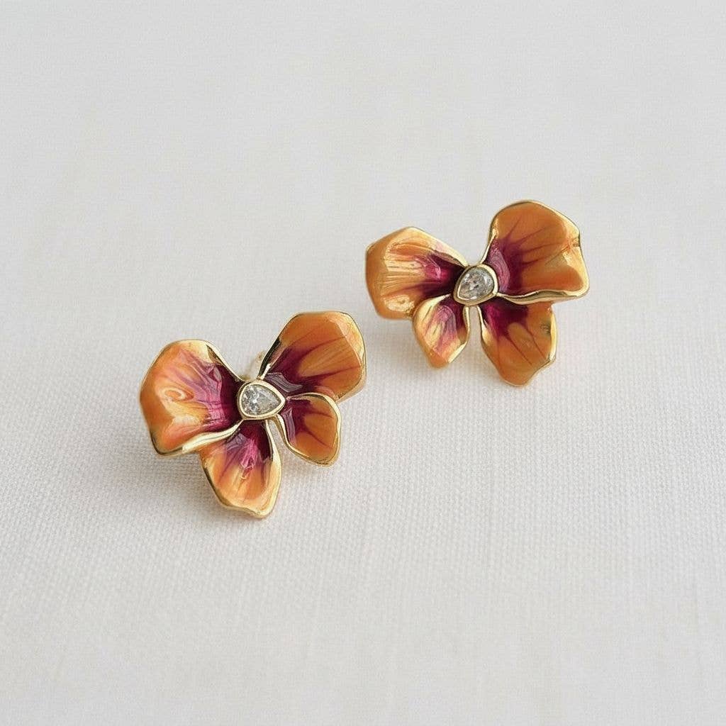 Sunset Petal Earrings