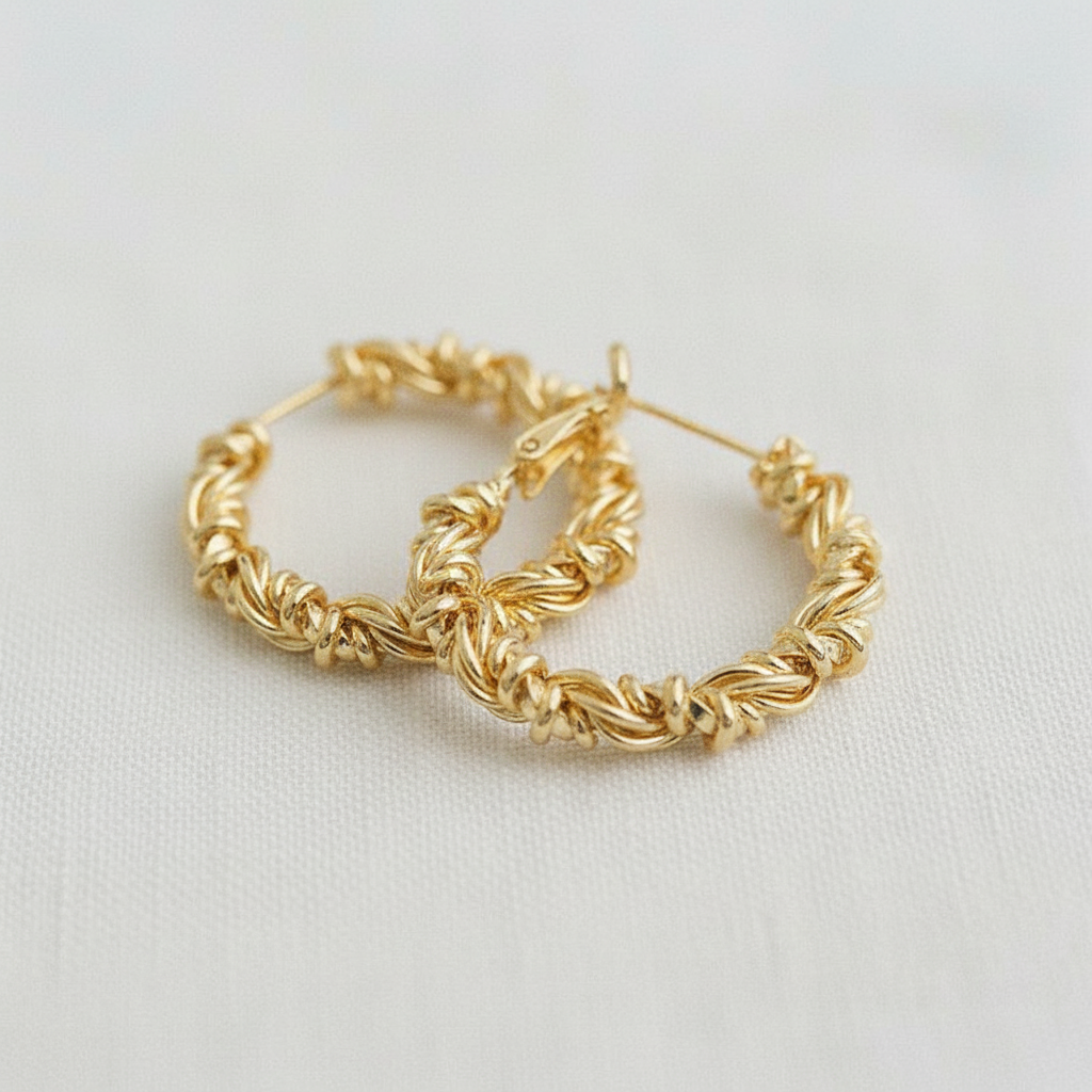 Wire Wrapped Hoop Earrings