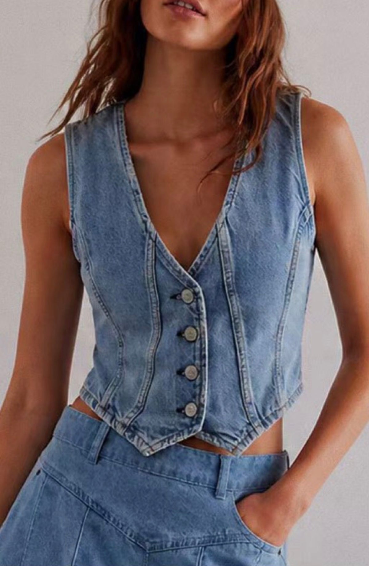 Darling Denim Vest