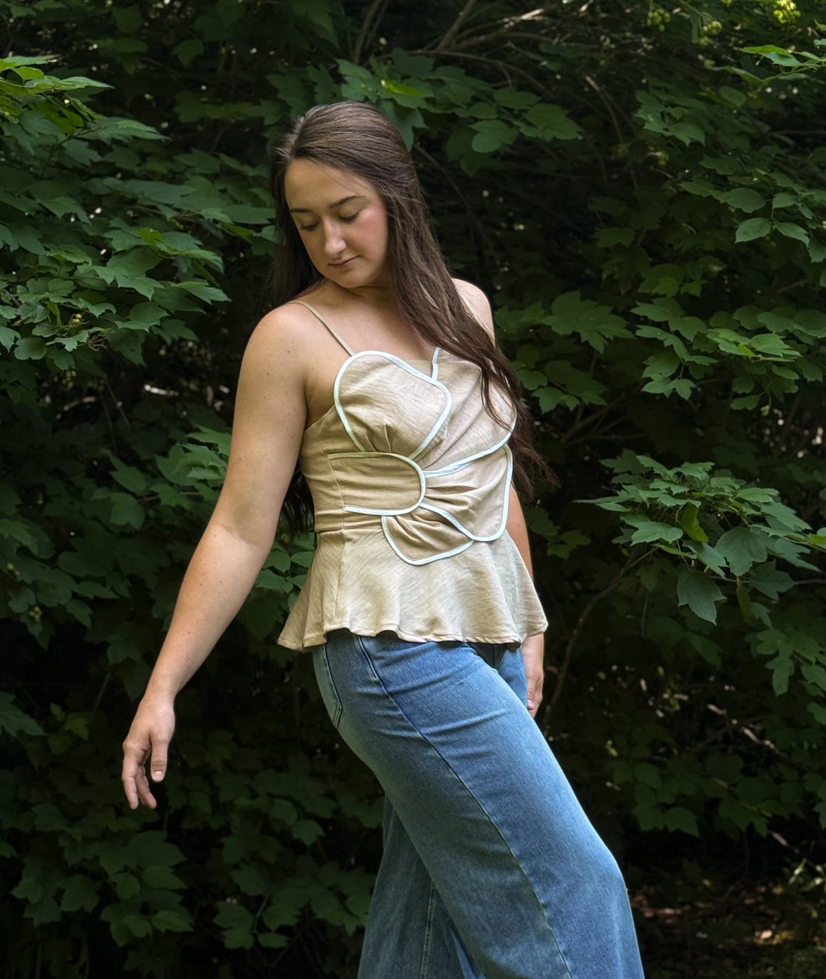 Blooming Peplum Top