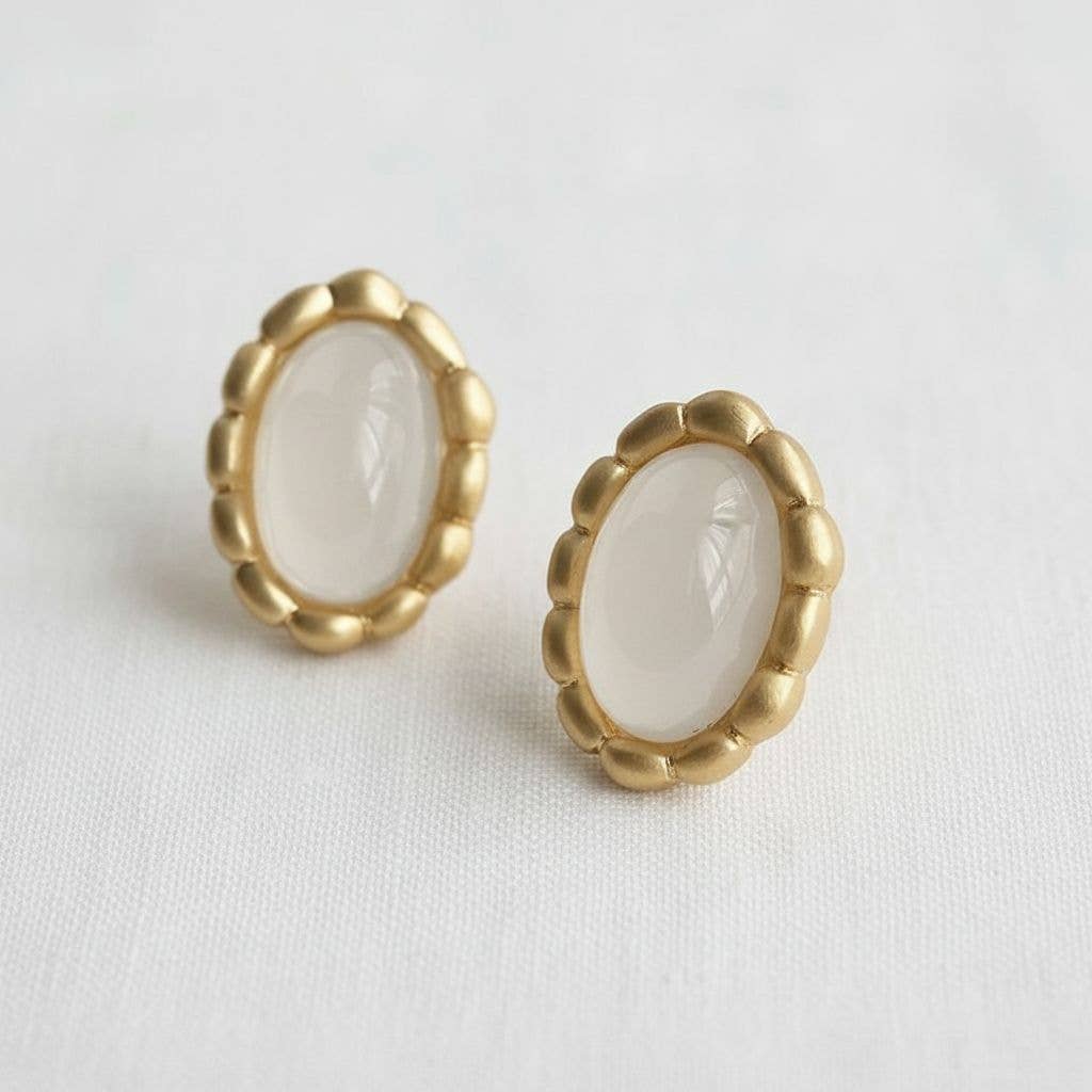 Ivory Bloom Earrings