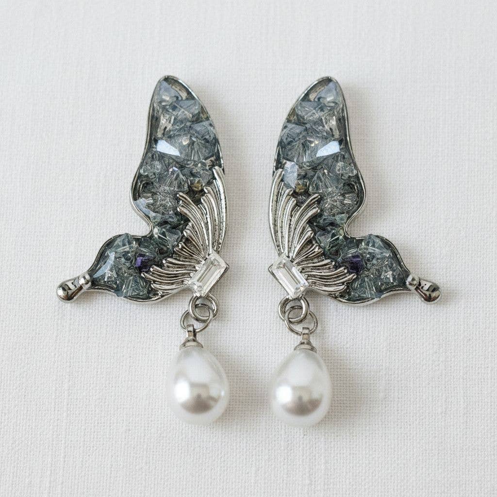 Blue Butterfly Earrings