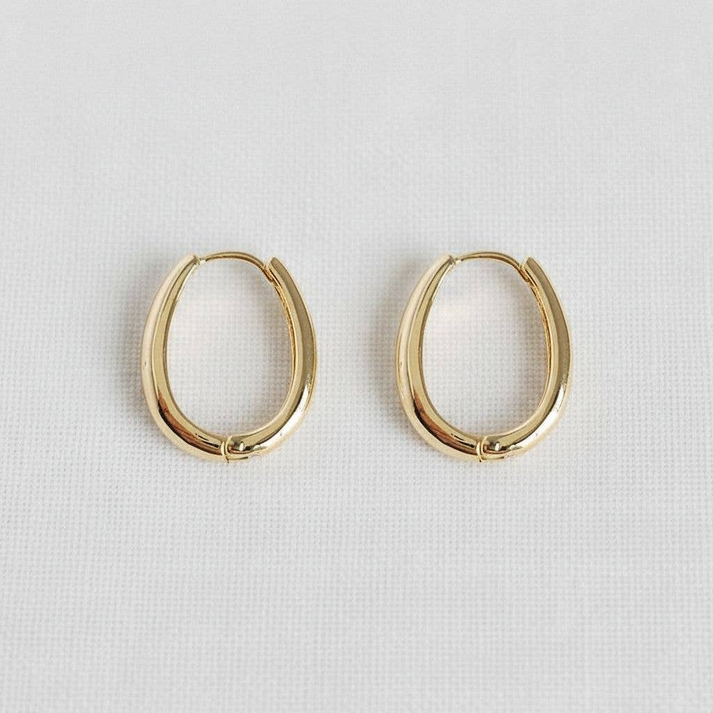 Oval Hoop Earrings