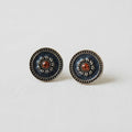 Sunflower Coin Stud Earrings