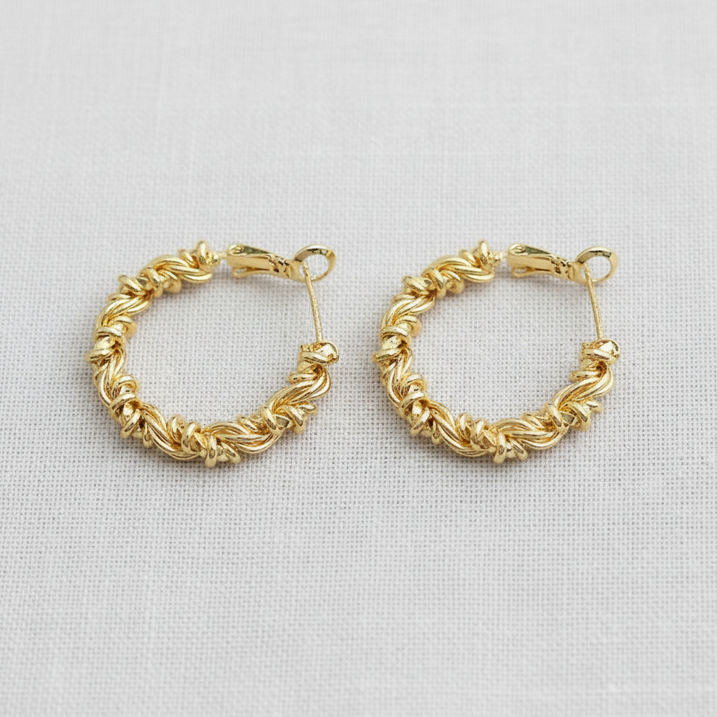 Wire Wrapped Hoop Earrings